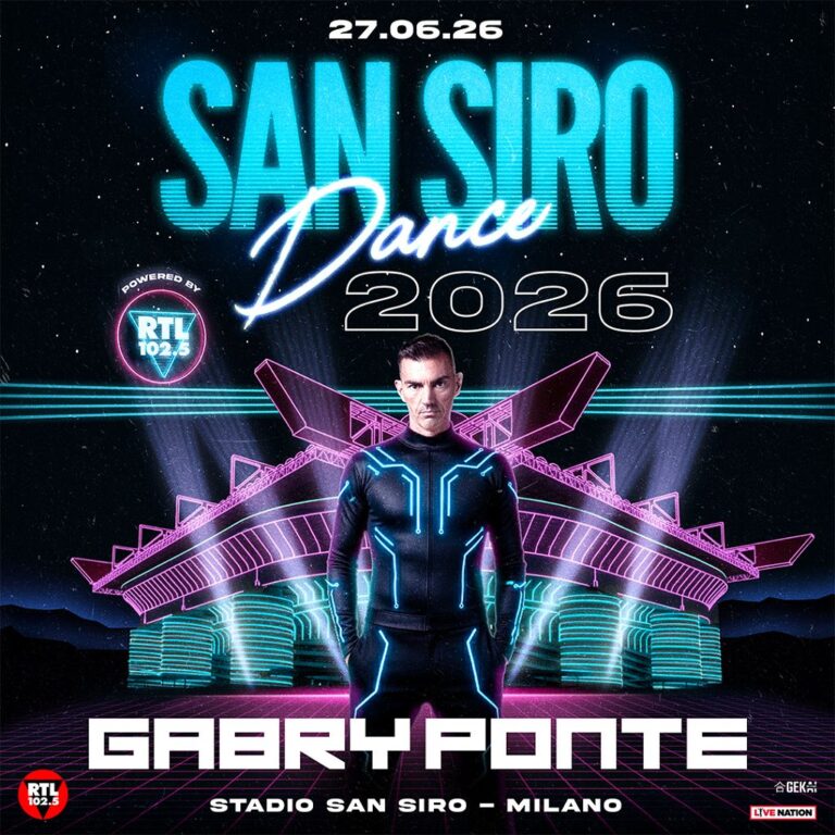 Gabry Ponte tornerà a far ballare con "San Siro Dance 2026″